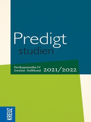 cover image of Predigtstudien 2021/2022--2. Halbband